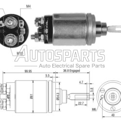 ZM541 - ZM, ΜΠΟΥΤΟΝ ΜΙΖΑΣ BOSCH 12V 2-3 ΤΡΥΠΕΣ ΜΑΚΡΥ ΕΜΒΟΛΟ