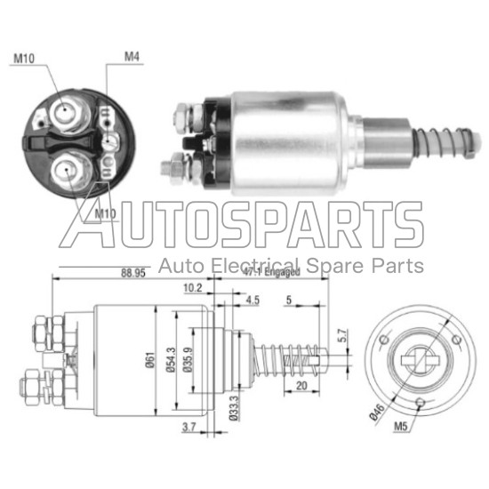 ZM734 - ZM, ΜΠΟΥΤΟΝ ΜΙΖΑΣ BOSCH 12V 