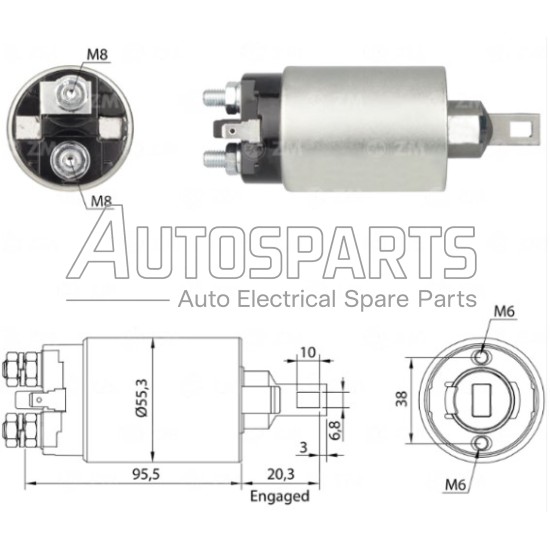 ZM893ZB - ZM, ΜΠΟΥΤΟΝ ΜΙΖΑΣ MITSUBISHI 12V