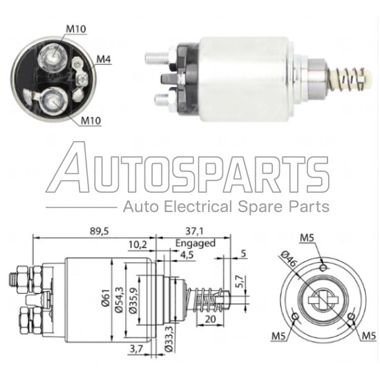 4.6113.9 - GEBE, ΜΠΟΥΤΟΝ ΜΙΖΑΣ BOSCH 24V 