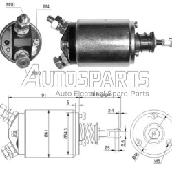 ZM733 - ZM, ΜΠΟΥΤΟΝ ΜΙΖΑΣ BOSCH 12V HANOMAG, HATZ, LOMBARDINI, SAME, STEYR