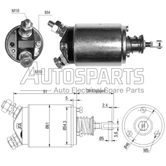 ZM733 - ZM, ΜΠΟΥΤΟΝ ΜΙΖΑΣ BOSCH 12V HANOMAG, HATZ, LOMBARDINI, SAME, STEYR