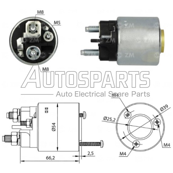 ZM497 - ZM, ΜΠΟΥΤΟΝ ΜΙΖΑΣ VALEO 12V CITROEN, FIAT, PEUGEOT