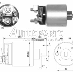 ZM2710 - ZM, ΜΠΟΥΤΟΝ ΜΙΖΑΣ HITACHI 12V NISSAN NP300 NAVARA