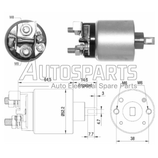 ZM2710 - ZM, ΜΠΟΥΤΟΝ ΜΙΖΑΣ HITACHI 12V NISSAN NP300 NAVARA
