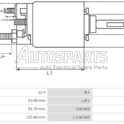 132641 - CARGO, ΜΠΟΥΤΟΝ ΜΙΖΑΣ DENSO 12V JOHN DEERE