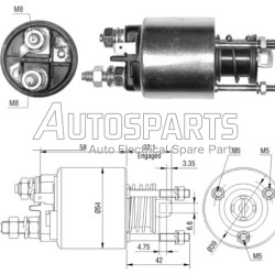 ZM6595 - ZM, ΜΠΟΥΤΟΝ ΜΙΖΑΣ MARELLI 12V FIAT BRAVA, BRAVO, CINQUECENTO, MAREA, PALIO, PUNTO, SEICENTO