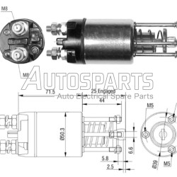 ZM3651 - ZM, ΜΠΟΥΤΟΝ ΜΙΖΑΣ MARELLI 12V FIAT CINQUECENTO, FIORINO, PANDA, SEICENTO 