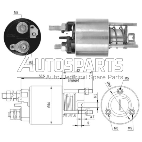 ZM1595 - ZM, ΜΠΟΥΤΟΝ ΜΙΖΑΣ MARELLI 12V 