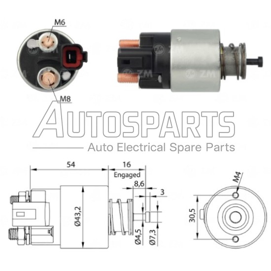 ZM391 -  ZM, ΜΠΟΥΤΟΝ ΜΙΖΑΣ VALEO 12V HYUNDAI, KIA 