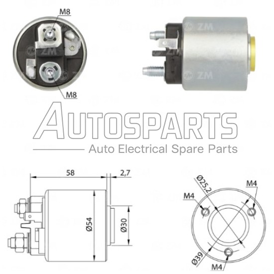 ZM491ZB - ZM, ΜΠΟΥΤΟΝ ΜΙΖΑΣ VALEO 12V CITROEN, FIAT, PEUGEOT, SUZUKI