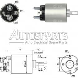 037721.00 - MENBERS, ΜΠΟΥΤΟΝ ΜΙΖΑΣ HITACHI 12V HONDA, ISUZU, NISSAN, OPEL