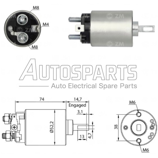 037721.00 - MENBERS, ΜΠΟΥΤΟΝ ΜΙΖΑΣ HITACHI 12V HONDA, ISUZU, NISSAN, OPEL 037721.00 - MENBERS, ΜΠΟΥΤΟΝ ΜΙΖΑΣ HITACHI 12V HONDA, ISUZU, NISSAN, OPEL