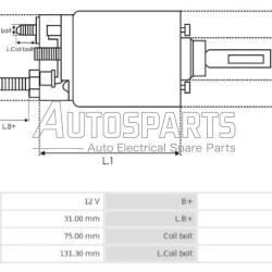 12801 - RCP, ΜΠΟΥΤΟΝ ΜΙΖΑΣ DELCO REMY 12V CATERPILLAR 40MT, 50MT
