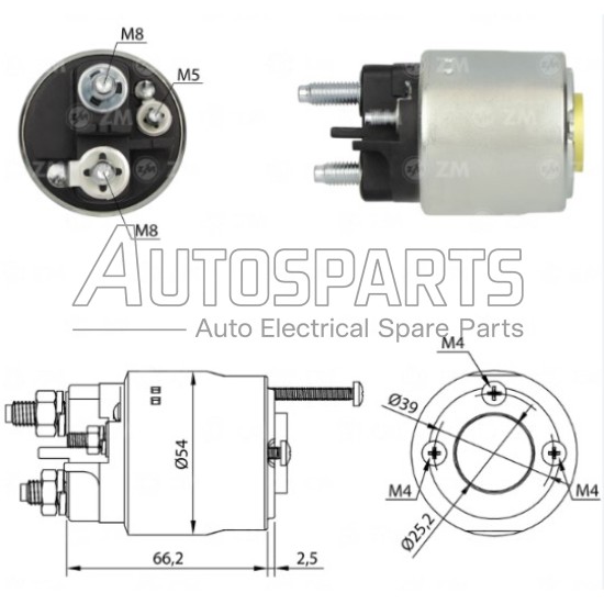 ZM2496ZB - ZM, ΜΠΟΥΤΟΝ ΜΙΖΑΣ VALEO 12V RENAULT LAGUNA