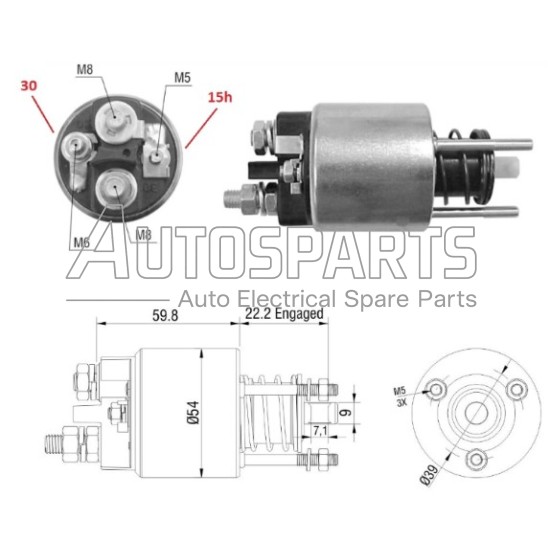 ZM3396ZB - ZM, ΜΠΟΥΤΟΝ ΜΙΖΑΣ MARELLI 12V BMW
