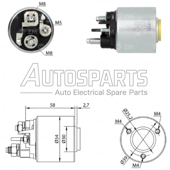 ZM3494ZB - ZM, ΜΠΟΥΤΟΝ ΜΙΖΑΣ VALEO 12V CITROEN, FIAT, PEUGEOT