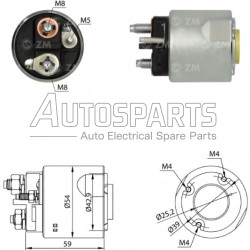 ZM6492 - ZM, ΜΠΟΥΤΟΝ ΜΙΖΑΣ VALEO 12V NISSAN KUBISTAR