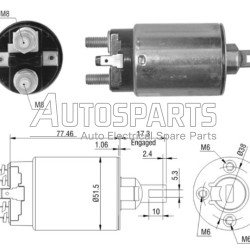66-8300 - WAIGLOBAL, ΜΠΟΥΤΟΝ ΜΙΖΑΣ MITSUBISHI 12V