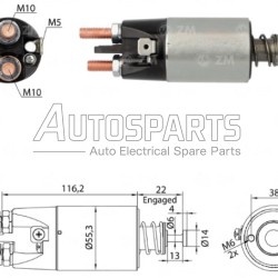 ZM2897 - ZM, ΜΠΟΥΤΟΝ ΜΙΖΑΣ MITSUBISHI 24V 