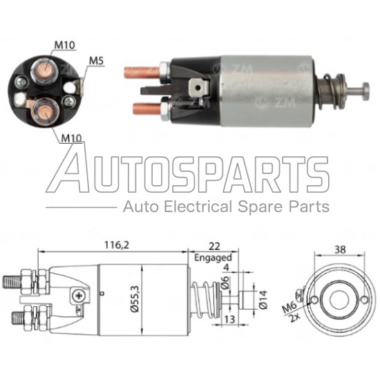 ZM2897 - ZM, ΜΠΟΥΤΟΝ ΜΙΖΑΣ MITSUBISHI 24V 