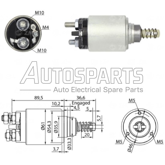 ZM531 - ZM, ΜΠΟΥΤΟΝ ΜΙΖΑΣ BOSCH 12V DEUTZ, KHD