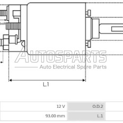 83450009 - MONARK DIESEL, ΜΠΟΥΤΟΝ ΜΙΖΑΣ BOSCH 12V FKB ΚΑΤΩ (ΨΥΧΡΗΣ)