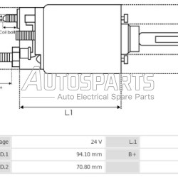 2339450020 - BOSCH, ΜΠΟΥΤΟΝ ΜΙΖΑΣ BOSCH 24V FKB ΚΑΤΩ (ΨΥΧΡΗΣ)