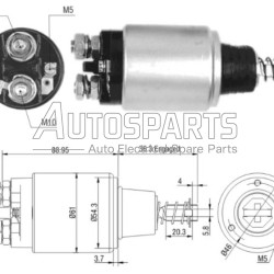 ZM537ZM - ZM, ΜΠΟΥΤΟΝ ΜΙΖΑΣ BOSCH 12V MERCEDES
