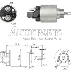 ZM972 - ZM, ΜΠΟΥΤΟΝ ΜΙΖΑΣ BOSCH 12V AUDI, SEAT, SKODA, VW