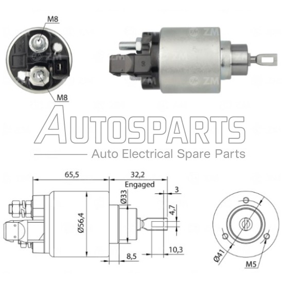 ZM972 - ZM, ΜΠΟΥΤΟΝ ΜΙΖΑΣ BOSCH 12V AUDI, SEAT, SKODA, VW
