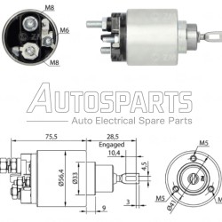ZM2479 - ZM, ΜΠΟΥΤΟΝ ΜΙΖΑΣ BOSCH 12V CITROEN JUMPER, FIAT DUCATO, PEUGEOT BOXER 