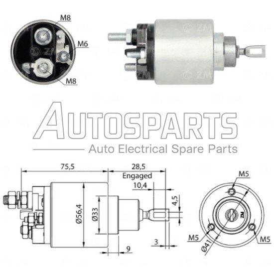 ZM2479 - ZM, ΜΠΟΥΤΟΝ ΜΙΖΑΣ BOSCH 12V CITROEN JUMPER, FIAT DUCATO, PEUGEOT BOXER 