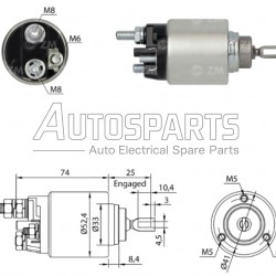 ZM1381 - ZM, ΜΠΟΥΤΟΝ ΜΙΖΑΣ BOSCH 12V ALFA ROMEO, FIAT, LANCIA, OPEL