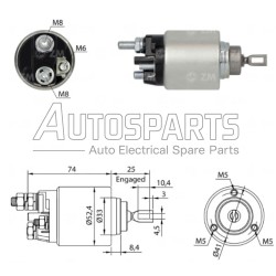 ZM1381 - ZM, ΜΠΟΥΤΟΝ ΜΙΖΑΣ BOSCH 12V ALFA ROMEO, FIAT, LANCIA, OPEL