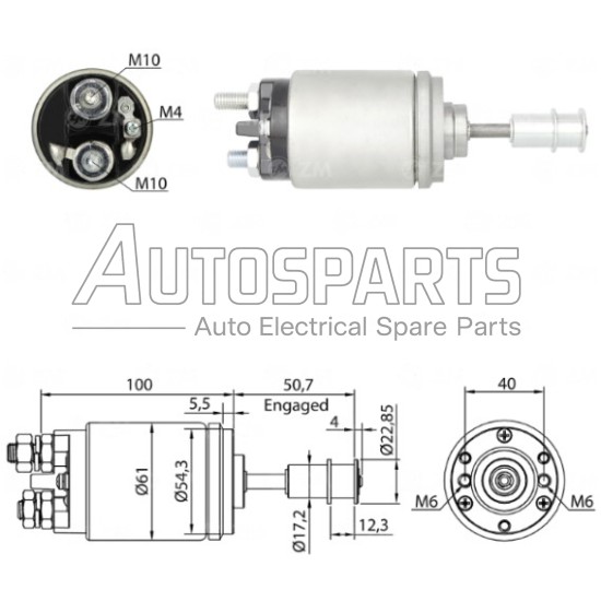 ZM643 - ZM, ΜΠΟΥΤΟΝ ΜΙΖΑΣ BOSCH 12V ΚΑΡΟΥΛΙ 