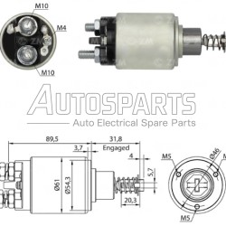 ZM538 - ZM, ΜΠΟΥΤΟΝ ΜΙΖΑΣ BOSCH 12V 3 ΤΡΥΠΕΣ 