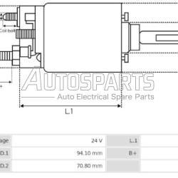 183450001 - MONARK DIESEL, ΜΠΟΥΤΟΝ ΜΙΖΑΣ BOSCH 24V FKB ΚΑΤΩ (ΨΥΧΡΗΣ)