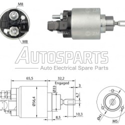 ZM972ZB - ZM, ΜΠΟΥΤΟΝ ΜΙΖΑΣ BOSCH 12V AUDI, SEAT, SKODA, VW