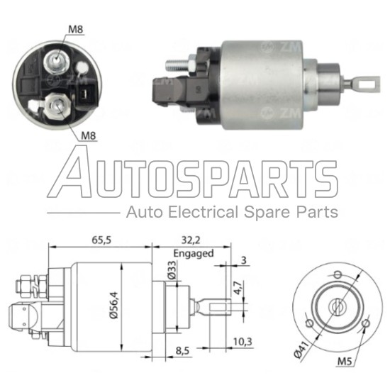 ZM972ZB - ZM, ΜΠΟΥΤΟΝ ΜΙΖΑΣ BOSCH 12V AUDI, SEAT, SKODA, VW
