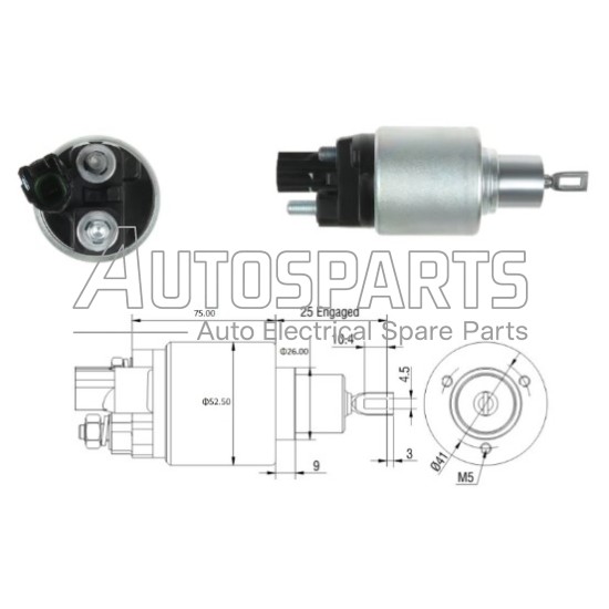 2339305238 - BOSCH, ΜΠΟΥΤΟΝ ΜΙΖΑΣ BOSCH 12V TOYOTA 