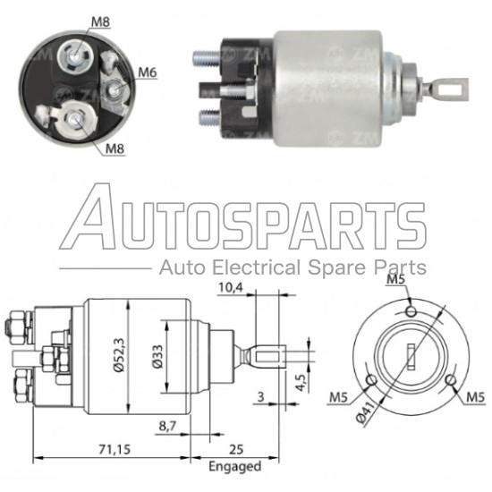 ZM2371ZB - ZM, ΜΠΟΥΤΟΝ ΜΙΖΑΣ BOSCH 12V MERCEDES SPRINTER