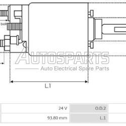 01.17.041 - TRUCKTEC, ΜΠΟΥΤΟΝ ΜΙΖΑΣ BOSCH 24V FKB ΚΑΤΩ (ΨΥΧΡΗΣ)