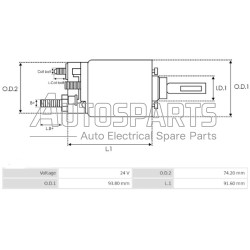 01.17.041 - TRUCKTEC, ΜΠΟΥΤΟΝ ΜΙΖΑΣ BOSCH 24V FKB ΚΑΤΩ (ΨΥΧΡΗΣ)