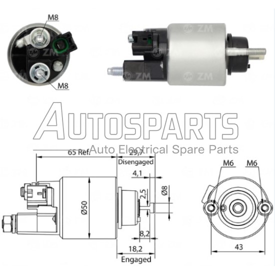 136886 - CARGO, ΜΠΟΥΤΟΝ ΜΙΖΑΣ DENSO 12V TOYOTA
