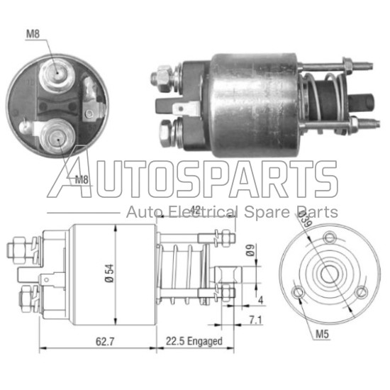 ZM7395 - ZM, ΜΠΟΥΤΟΝ ΜΙΖΑΣ MARELLI 12V SMART