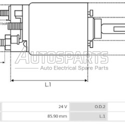 01.17.035 - TRUCKTEC, ΜΠΟΥΤΟΝ ΜΙΖΑΣ BOSCH 24V FKB ΕΠΑΝΩ (ΨΥΧΡΗΣ) 