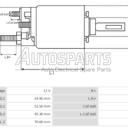 SS0114 - AS-PL, ΜΠΟΥΤΟΝ ΜΙΖΑΣ BOSCH 12V OPEL