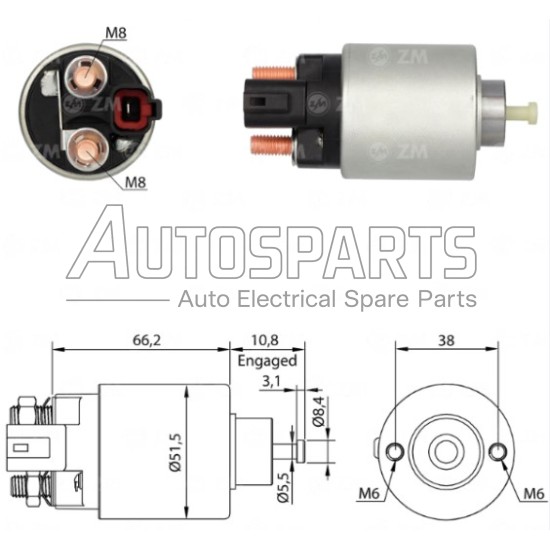 ZM2995ZB - ZM, ΜΠΟΥΤΟΝ ΜΙΖΑΣ MITSUBISHI 12V HYUNDAI
