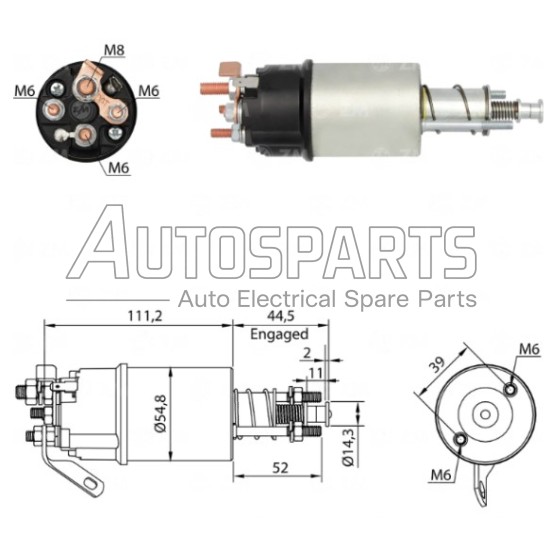 ZM610 - ERA, ΜΠΟΥΤΟΝ ΜΙΖΑΣ LUCAS 12V 4 ΒΙΔΕΣ